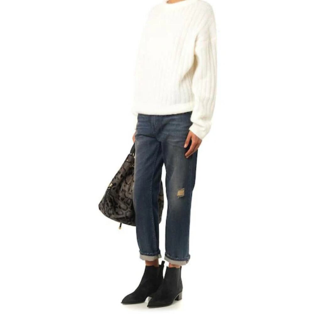 Acne Studios pop eva‎ denim blue jewns distressed boyfriend jeans